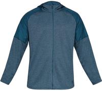 UNDER ARMOUR Herren Sweatjacke "MK-1 Terry FZ Hoodie" (1327404) M Petrol Blau Melange