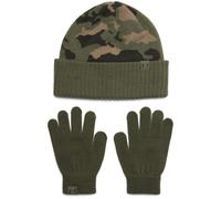 Under Armour Beanie- und Handschuh-Set Combo Beanie für Jungen/Mädchen Strickoptik Grün OSFM
