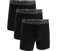 3er Pack UNDER ARMOUR Performance Cotton Solid 6" Boxershorts Herren 001 - black XS