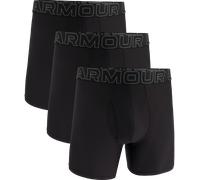 3er Pack UNDER ARMOUR Performance Tech Mesh Solid 6" Boxershorts Herren 001 - black XL