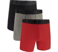 Under Armour Performance Tech Solid 6in 3-pcs Boxershorts 5XL Rot