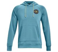 Under Armour Project Rock Mens Blue Heavy Gewicht Terry Hoodie M