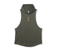 Under Armour Project Rock Snake Herren-Kapuzenpullover, ärmellos, (310) Barockgrün/Bayou/Weiß, Large