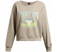Under Armour Project Rock Terry W - Sweatshirt - Damen S Light Brown