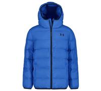 Under Armour Pronto Colourblock Pufferjacke für Jungen mit UA Storm Technologie - warme, leichte Winterjacke mit Kapuze, Druckknopf-Taschen-Blue Atlantis,6 Years-7 Years