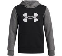 UNDER ARMOUR Rival Colorblock Graphic Hoodie Jungen 001 - black/castlerock light heather/white XL (160-170 cm)