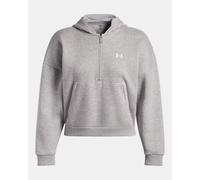 Under Armour Rival Flc Piped HZ Damen Sweatshirt, grau SM
