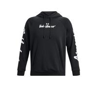 Under Armour Rival Fleece Graphic Kapuzenpullover Herren schwarz/weiß, XXL