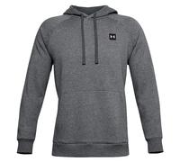 Under Armour Herren Sportlicher Kapuzenpullover Mit Loser Passform, Bequemes Und Warmes Sweatshirt Für Männer Rival Fleece Hoodie, Pitch Gray Light Heather / Onyx White (012), LG, 1357092-012