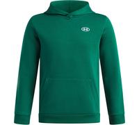 UNDER ARMOUR Rival Fleece Hoodie Jungen 312 - campus ivy/white L (149-160 cm)