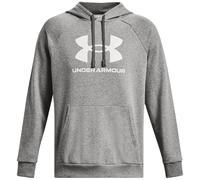 UNDER ARMOUR Rival Fleece Logo Hoodie Herren 025 - castlerock light heather/white S