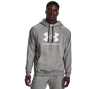Under Armour Men's Standard Rival Fleece Logo Hoodie, (025) Castlerock Light Heather / / White, 4X-Large