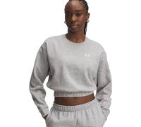 UNDER ARMOUR Rival Fleece Piped Sweatshirt Damen 011 - mod gray light heather/white S