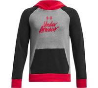 Under Armour RIVAL FLEECE SCRIPT CB HD Jungen Hoodie, schwarz, größe M