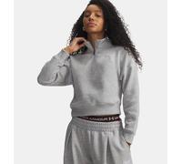 UNDER ARMOUR RIVAL FLEECE SCRIPT HZ Damen | MOD GRAY LIGHT HEATHER | S