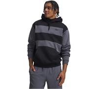 UNDER ARMOUR Rival Fleece Striped Hoodie Herren 008 - ultimate black/castlerock/ultimate black L