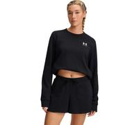UNDER ARMOUR Rival Terry-Fleece Sweatshirt Damen 001 - black/white XS