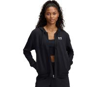 Under Armour Damen Kapuzenjacke RIVAL TERRY HOODIE – wärmend, schweißableitend – Schwarz M