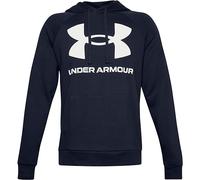 Under Armour Hoodie Rival Fleece Big Logo Herren – lose Passform – Midnight Navy/Onyx White M