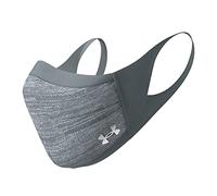 Under Armour Sportmaske für Erwachsene, Pitch Gray (013)/Silver Chrome, 1 Count (Pack of 1)