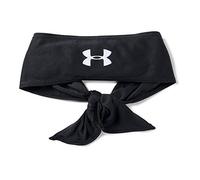Under Armour Stirnband zum Binden, Schwarz (001)/Weiß, Einheitsgröße