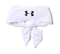 Under Armour Stirnband zum Binden, Weiß (100)/Schwarz, Einheitsgröße