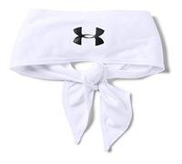 Under Armour Stirnband zum Binden, Weiß (100)/Schwarz, Einheitsgröße