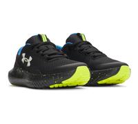 Under Armour Kinder Surge 4 Laufschuhe Unisex Juniors, Schwarz, hohe Sichtbarkeit, Gelb, Weiß, 38.5 EU