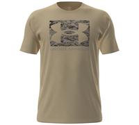 Under Armour Herren T-Shirt UA ABC Camo Boxed Logo, kurzarm schnelltrocknend, Field Khaki 3XL
