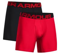 Boxershorts Herren Under Armour Tech 6in 2 Pack - red/black