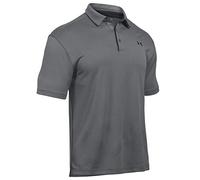 Under Armour Herren atmungsaktives Poloshirt, Komfortables und kurzärmliges Sportshirt mit Loser Passform Tech Polo, grau (Graphite (040), 3XL
