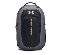 Under Armour Ua Hustle 6.0 Pro Bp Rucksack, Unisex, Erwachsene, Schwarz, Einheitsgröße, Schwarz Full Heather/Schwarz/Metallic Gold, One Size, Rucksack