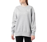 Under Armour UA Icon Fleece OS Crew - Mod Gray Light Heather/White - LG, Mod Gray Light Heather/White, L