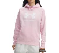 UNDER ARMOUR Rival Fleece Big Logo Hoodie Damen 647 - prime pink/white S