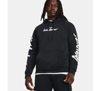 Under Armour Rival Fleece Graphic Kapuzenpullover Herren schwarz/weiß, M