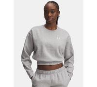 UNDER ARMOUR Rival Fleece Piped Sweatshirt Damen 011 - mod gray light heather/white XS