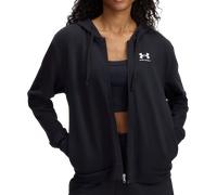 Under Armour Damen Hoodie UA Rival Terry FZ – leicht, wärmend, schweißableitend – XS Schwarz