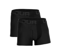 Herren Boxershorts Under Armour Tech 3in 2 Pack - Schwarz (S)