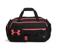Under Armour Undeniable Duffel 4.0 MD, geräumige Sporttasche, wasserabweisende Umhängetasche Unisex, Black / Black / Venom Red , Einheitsgröße