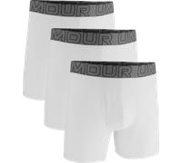 Under Armour Herren Boxer Shorts Under Armour Perf Cotton Solid 6in 3Pack White XL