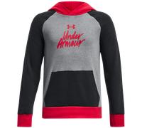 Under Armour RIVAL FLEECE SCRIPT CB HD Jungen Hoodie, schwarz, größe L ylg
