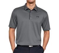 Under Armour Tech Poloshirt Herren atmungsaktiv kurzärmelig lockere Passform Grau S