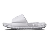 Under Armour Unisex-Erwachsene Project Rock 3 Slides, (100) Weiß/Weiß/Halo Grey, 10.5 Women/9 Men