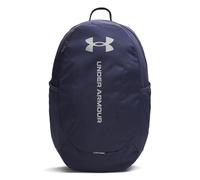 Under Armour Unisex Hustle Lite Backpack, strapazierfähiger Sportrucksack mit verschiedenen Fächern, wasserabweisende Sporttasche mit 2 Flaschenhaltern,Midnight Navy / / Steel,OSFM