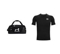 Under Armour Unisex UA Undeniable 5.0 Duffle MD Backpack & Sporthose, Winddichte Jogginghose, 1361518, Black/White, L