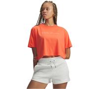 UNDER ARMOUR Wordmark Cropped T-Shirt Damen 690 - venom red/white S