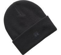 Under Armour Beanie Halftime – superweiche Strickmütze mit verlängertem Bund, Schwarz