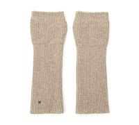 UNDERCONTROL Gold Label Kaschmir-Wollmischung, gestrickt, weich, mit Daumenloch, fingerlos, für Damen, SMS-Armwärmer, Handy-Fäustlinge, Korea (BEIGE)