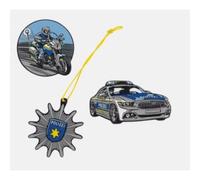 Undercover 26370021600 Funny Snaps Blue Police Scout Funny Snaps 3er Set Blue Police