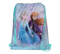 Undercover Anna & ELSA Kinder, Jungen, Mädchen, Teenies Schuhbeutel, Turnbeutel mit Reißverschlusstasche, ca. 32 x 41 cm, für Schule, Reise, Sport